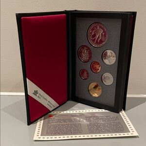 RCM 1993 PROOF Double Dollar 7-coin Set / Stanley Cup